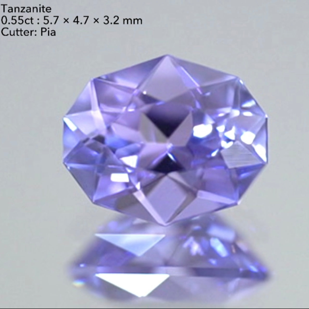 ZB利用OK👌🏻まるで非加熱かのような藤色💜バイオレットタンザナイト0.55ct✨ピアッちゃん作品💖3/29チハルームご紹介作品💖
