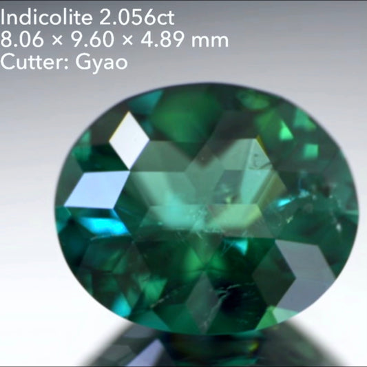 【SOLD OUT】カッコいいキューブ作品👏インディゴライト(トルマリン)2.056ct💎ゲオちゃん作品👍お問合せ一番乗り特価でご紹介です♪
