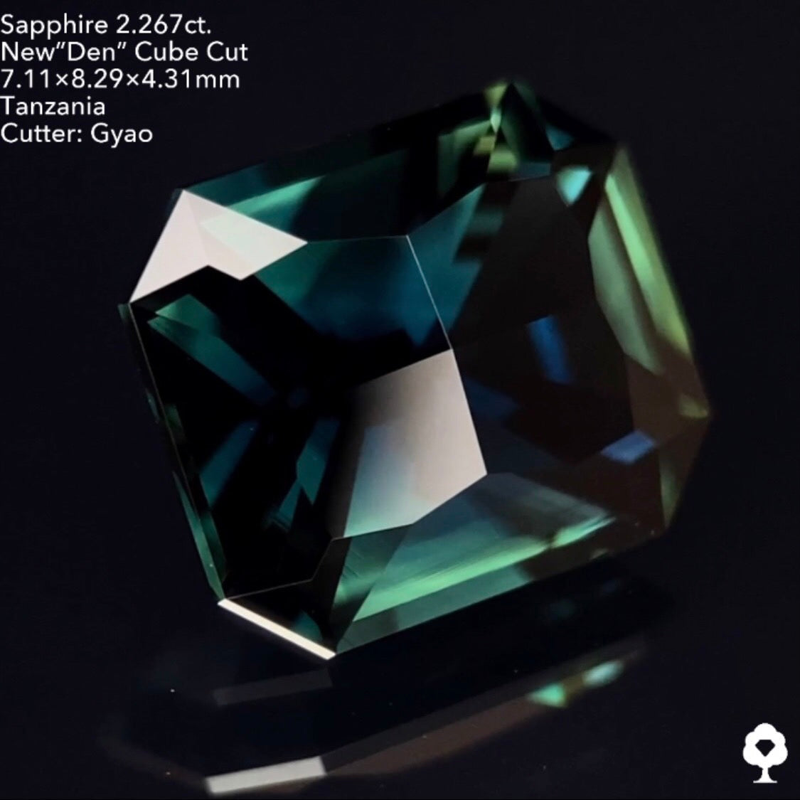 【SOLDOUT】新型『田(デン)カット』美色サファイア2.267ct