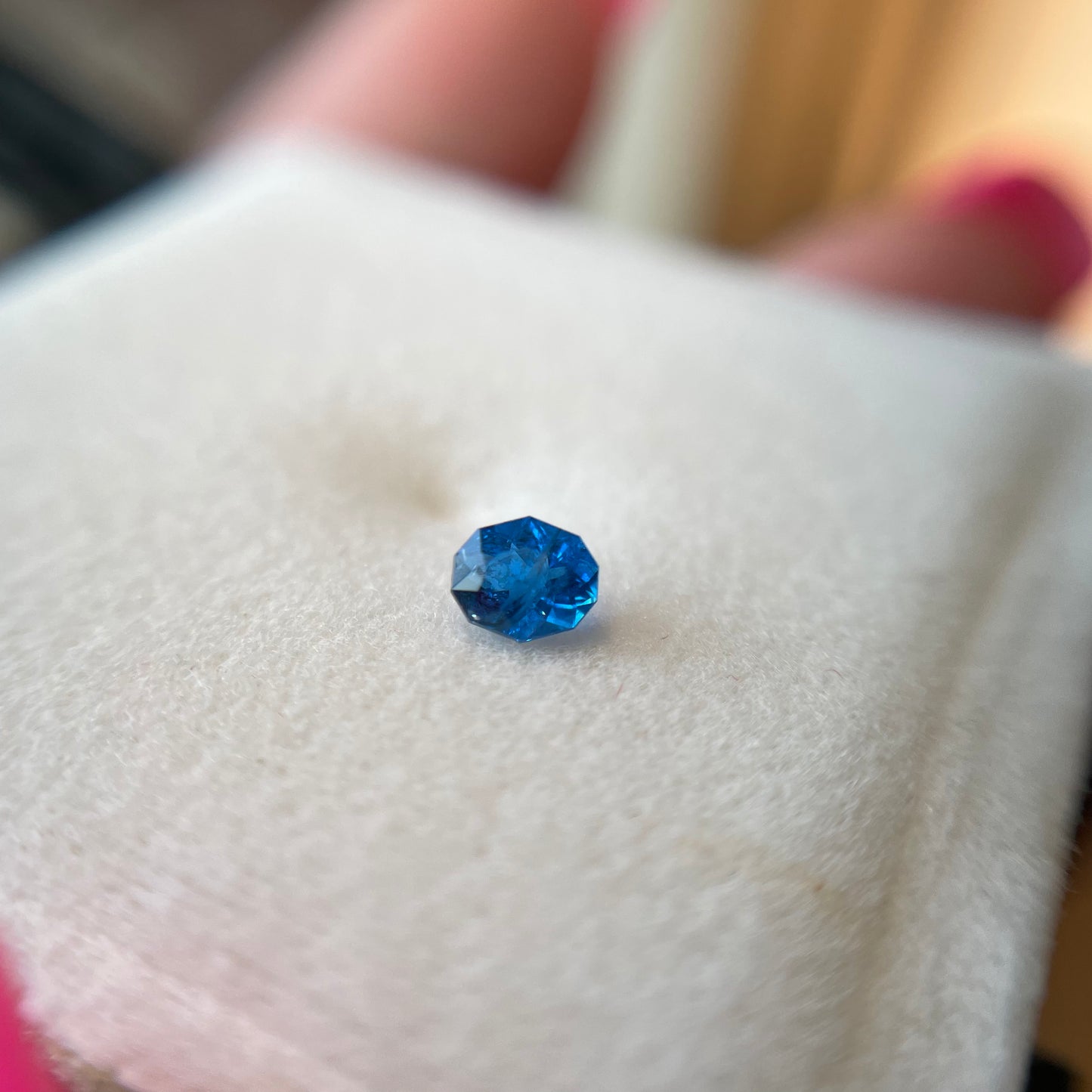 良きコバルトブルー🦋アウイナイト0.129ct ピアッちゃん作品💖4/15チハルームご紹介作品💖【まだまだ個展は終わらない!特別プライス】