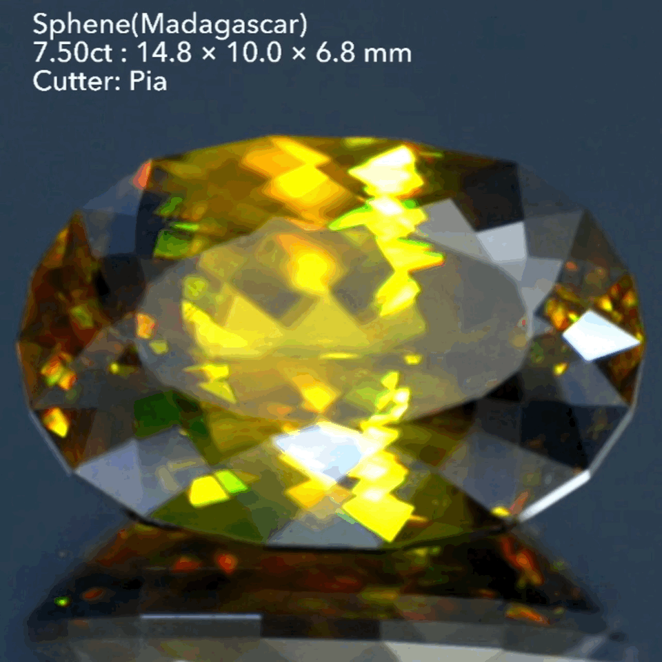 【SOLD OUT】大粒な渋沢スフェーン❗️マダガスカル産7.50ct💎ピアッちゃん作品✨こちらはお問合せ一番乗り特価でご紹介です♪