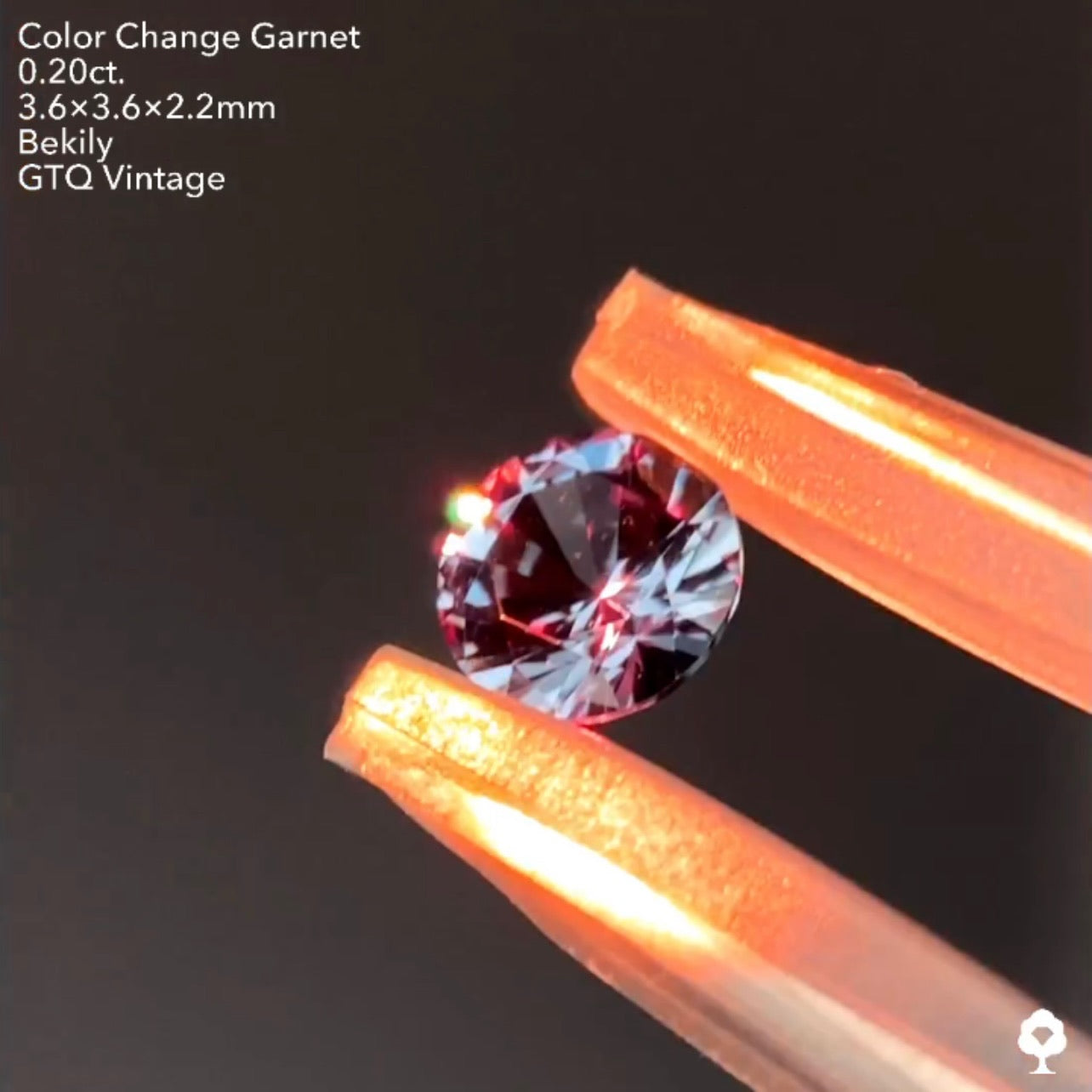 No19.🌊良き質🤤ベキリー(カラーチェンジ)ガーネット0.20ct❤️🔥全サイトでイッキに販売スタートLive💎✨❤️🔥🔦