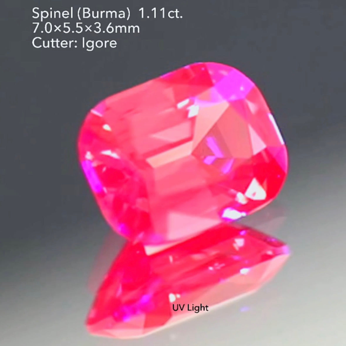 超美色✨可愛さと上品さのバランスが絶妙な🍓ネオンベリー🍓スピネル 1.11ct イガちゃん作品