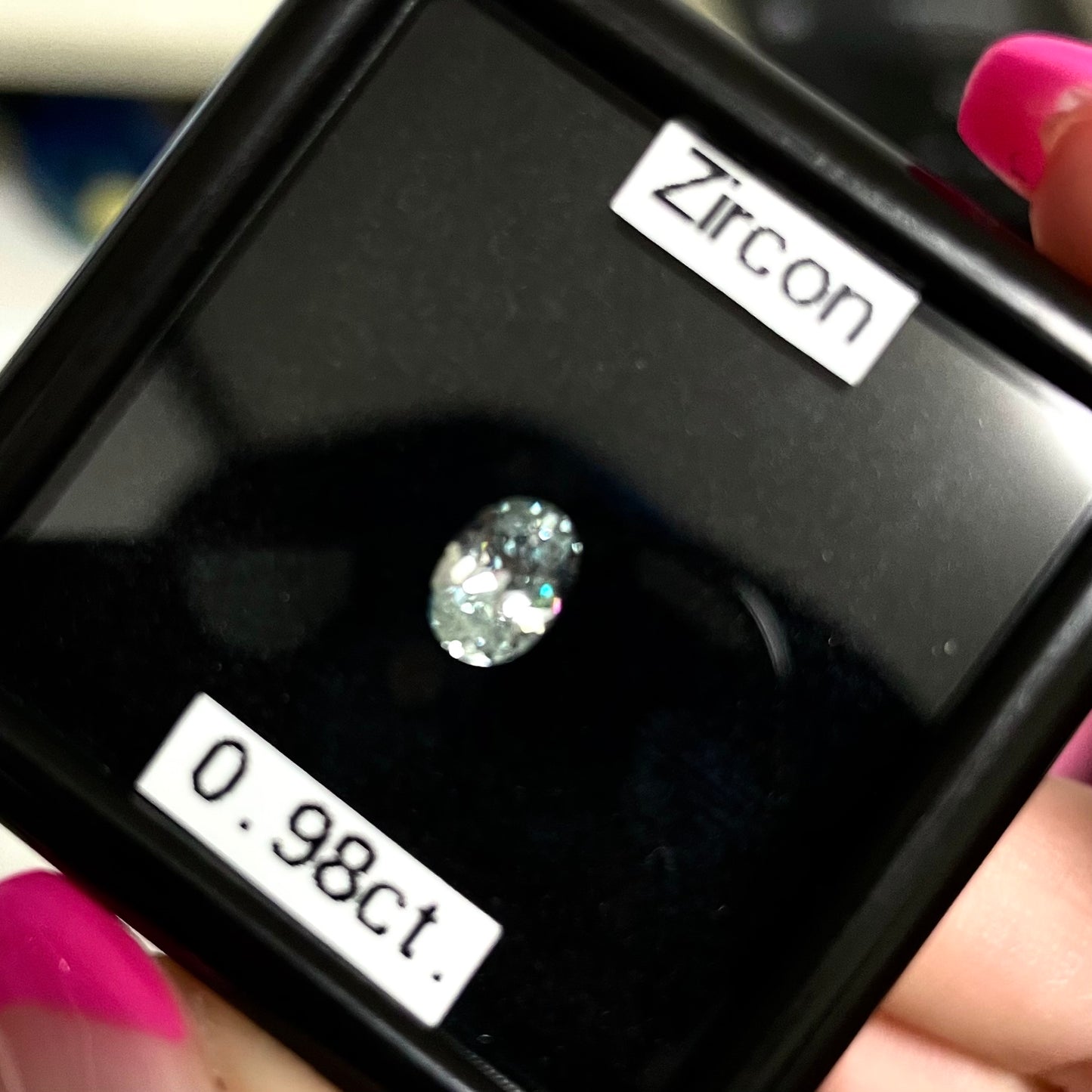 【お客さま専用✨】カラーレスアイスブルーの儚い輝き❄️ジルコン0.98ct💖4/15チハルームご紹介作品💖