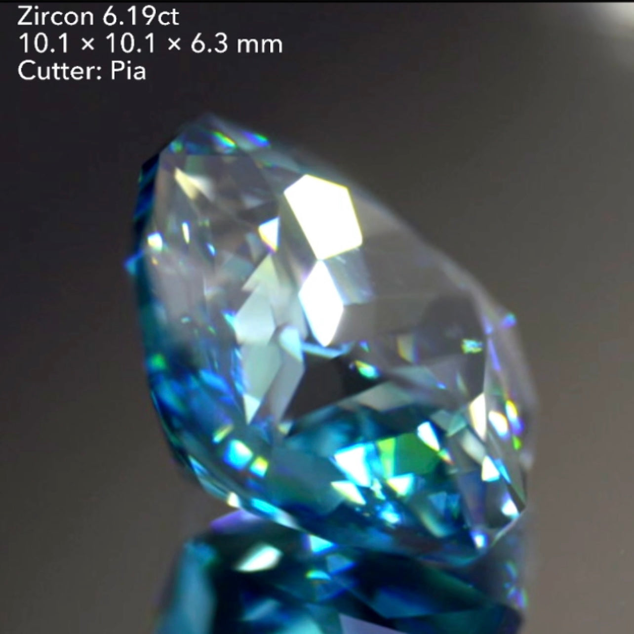魅力ポイント満載👌大粒ブルージルコン6.19ct💎✨ピアッちゃん作品👍