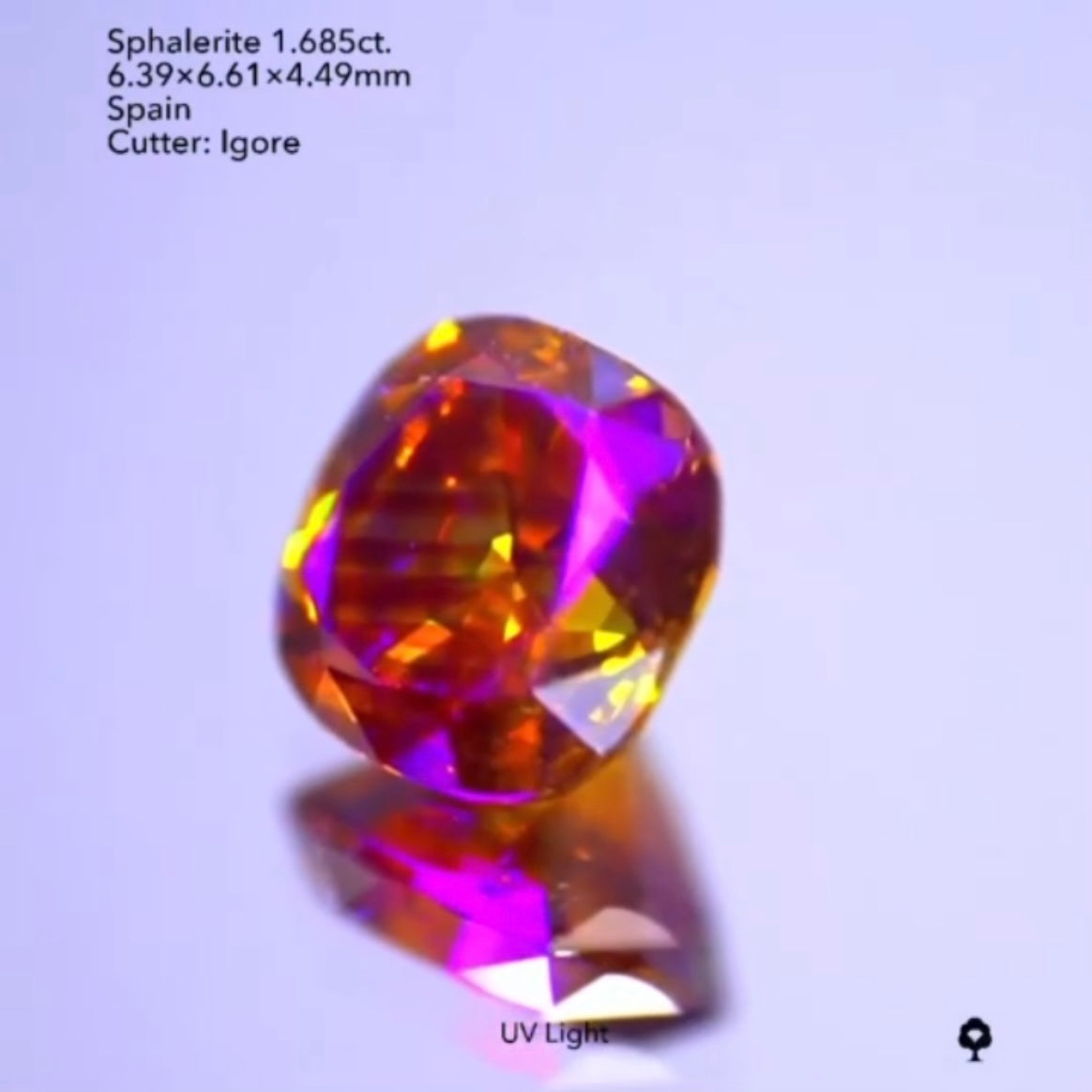 しま模様がステキ🔥スファレライト1.685ct./イガちゃん作品