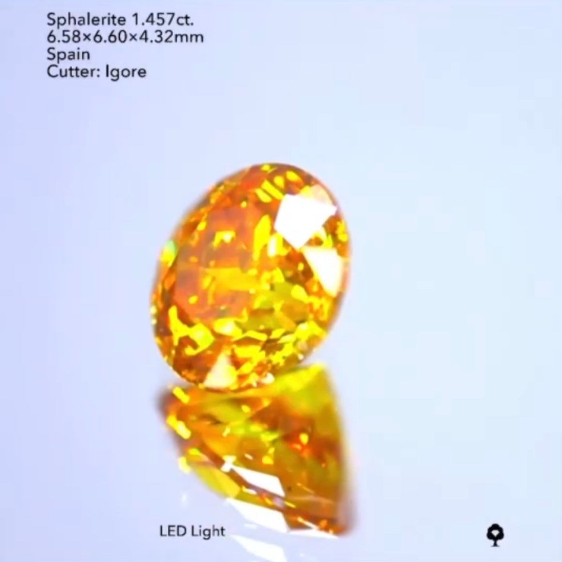 整ったラウンドカットで堂々と輝く🔥スファレライト1.457ct./イガちゃん作品