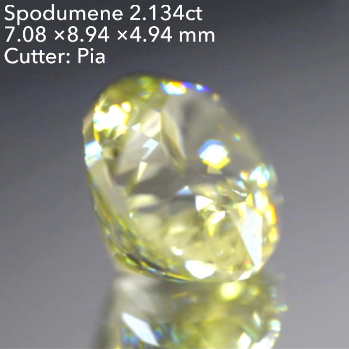 超キラキラ✨イエロースポジューメン《トリフェーン》2.134ct💎ピアッちゃん作品👍