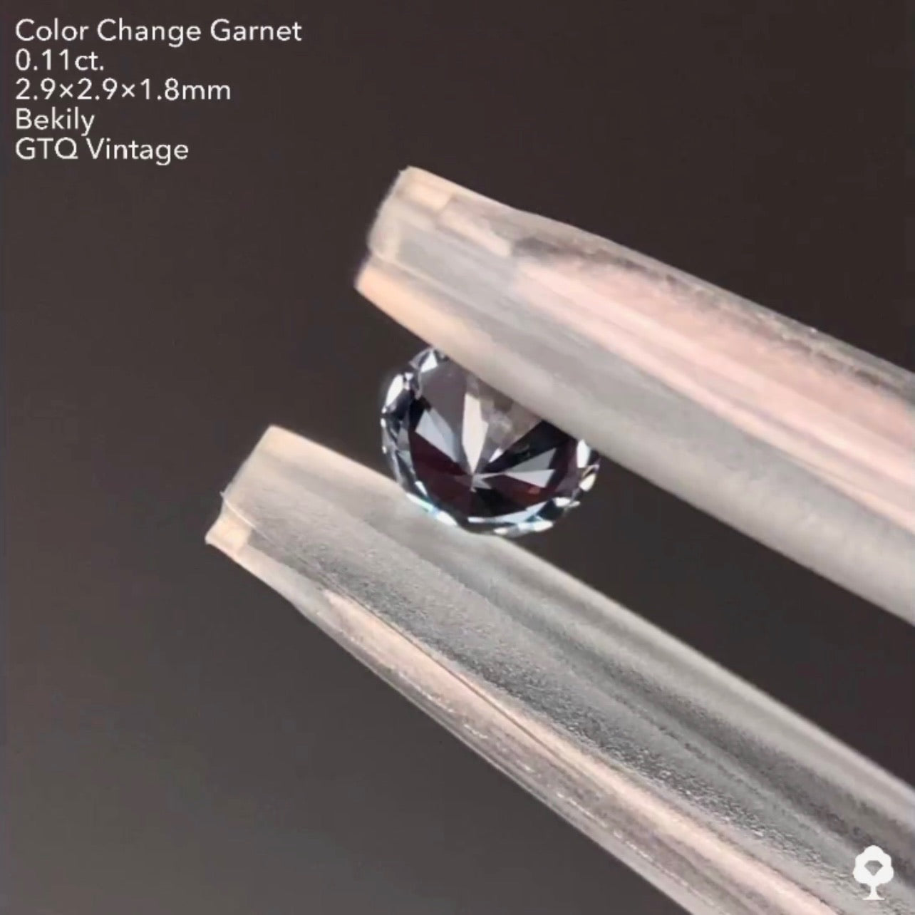 カッコよくてレアなグレーのベキリー(カラーチェンジ)ガーネット0.11ct❤️🔥