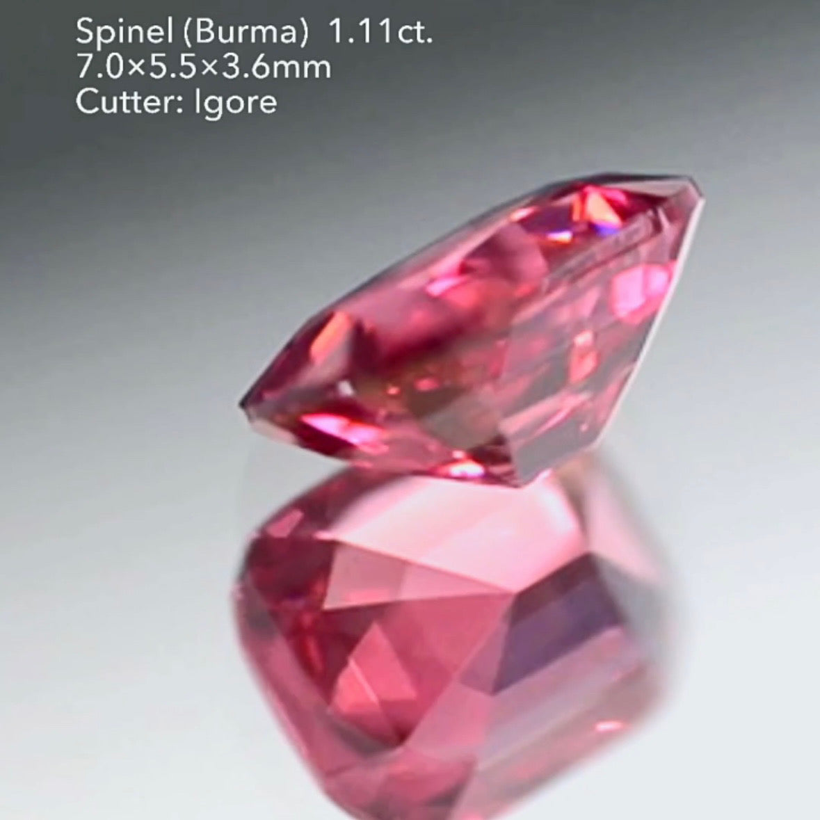 超美色✨可愛さと上品さのバランスが絶妙な🍓ネオンベリー🍓スピネル 1.11ct イガちゃん作品