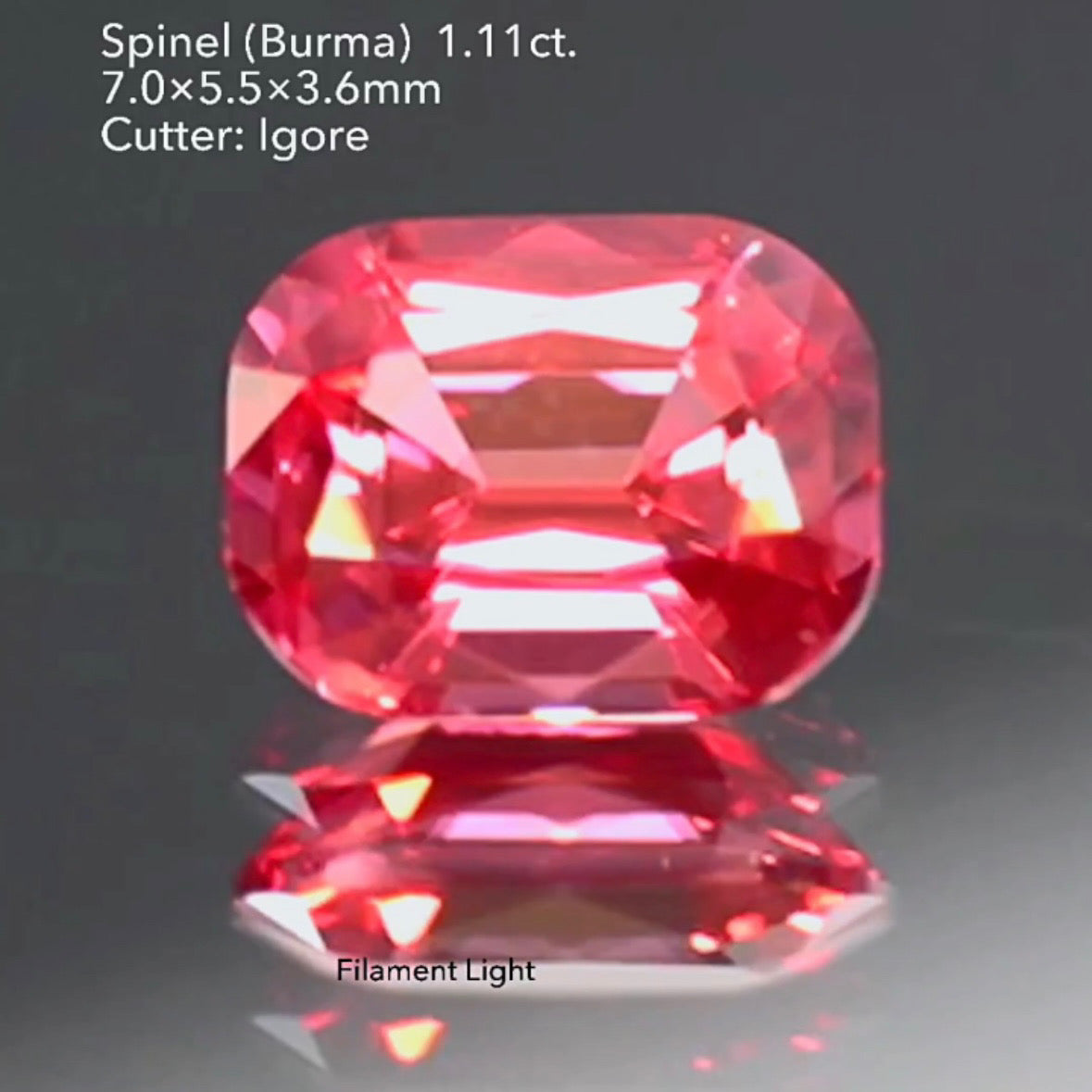 超美色✨可愛さと上品さのバランスが絶妙な🍓ネオンベリー🍓スピネル 1.11ct イガちゃん作品