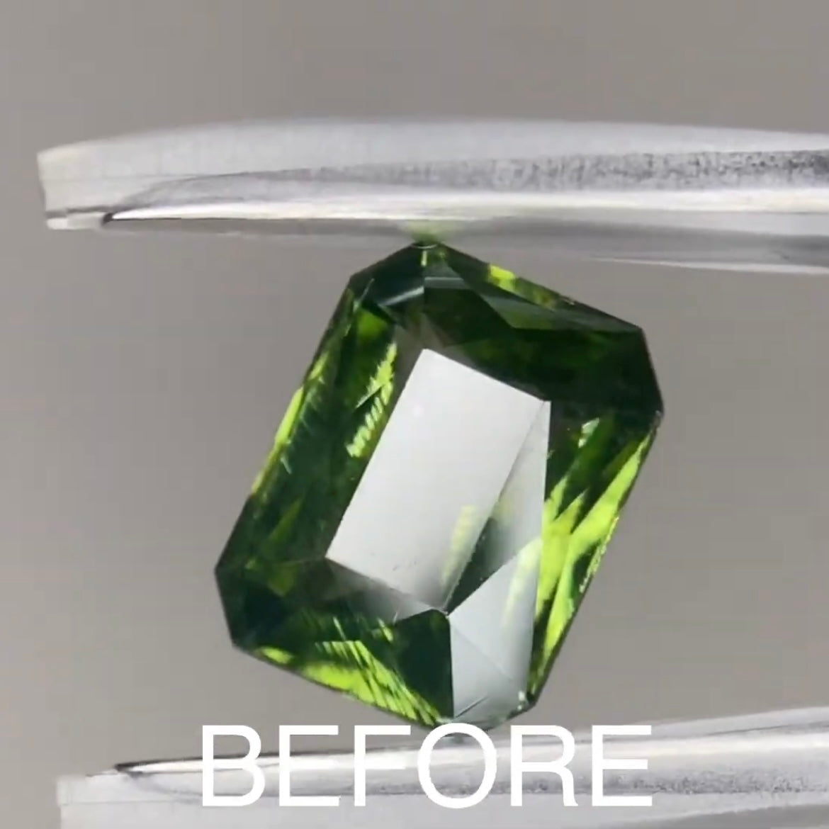 【お客様専用ページ】Beforeグリーンジルコン 3.446ct