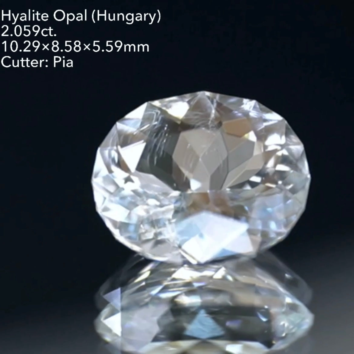 【ZB無制限】オーバル★まさかの2ct!ハンガリー産ハイアライトオパール 2.059ct ★