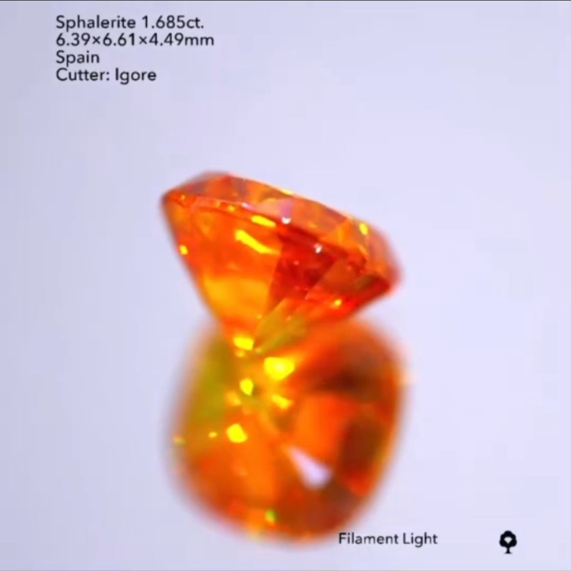 しま模様がステキ🔥スファレライト1.685ct./イガちゃん作品