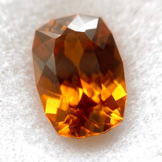 美しき「オレンジゴールド」の煌めき✨ファンシーカットジルコン 1.00ct💎 レイちゃん作品👍今なら『クーポン or ZB』のご利用もOK❗️