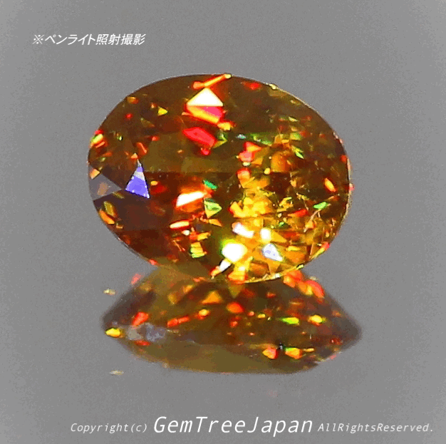 これぞ“GTQスフェーン”💎🌳マダガスカル産0.43ct(3/7)✨ 今夜もGemTreeJapan花火大会🎇 ピアっちゃん作品💎