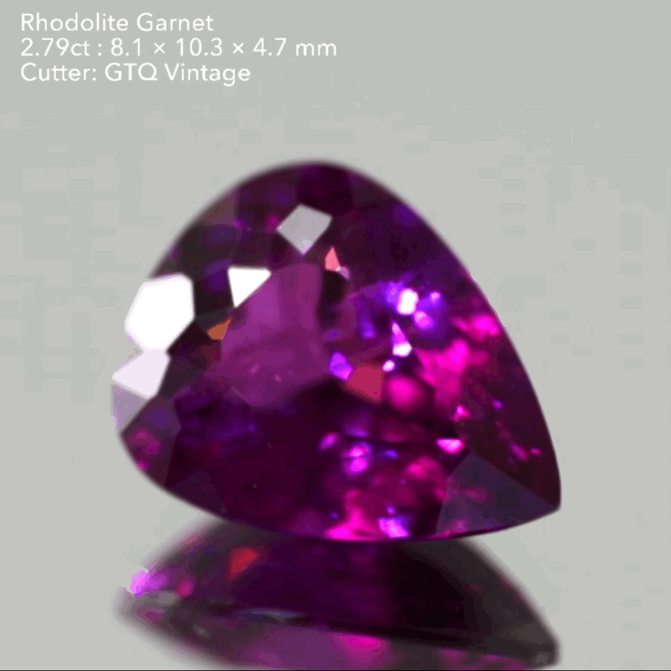 濃く明るい美色✨ロードライトガーネット2.79ct💎GTQヴィンテージ作品👍お正月期間中につき『クーポン or ZB』のご利用もOK❗️