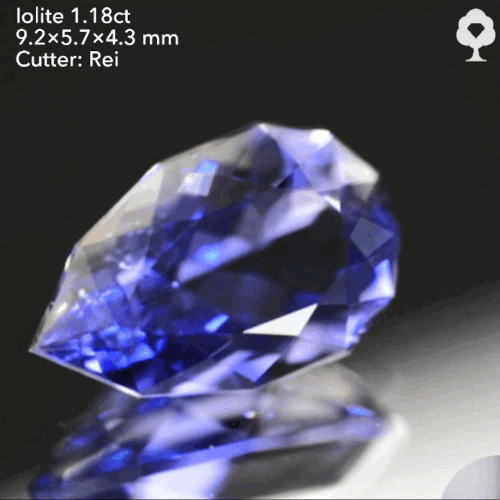 ファンシーペアシェイプから放たれる正統派の色と輝き✨アイオライト1.18ct💎レイちゃん作品