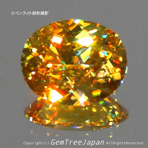 キラキラに輝く0.69ct⭐️ハイレベルな万華鏡スフェーン✨✨✨この完成度の高さ「ヤバい」です❗️ピアっちゃんの凄腕さを感じます👍こちらは動画ナシです🙇