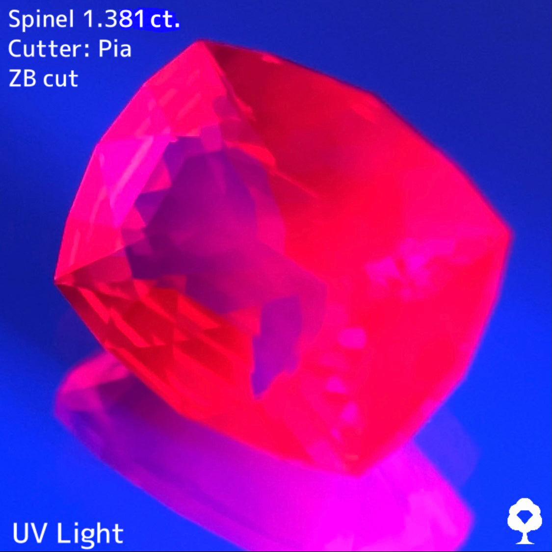 ピンク好きにはたまらない宝石のカタチ浮かぶ美クッション★スピネル 1.381ct【ZB cut】