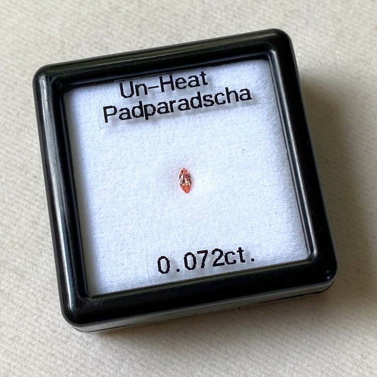非加熱パパラチァサファイア0.072ct💎ピアッちゃん作品