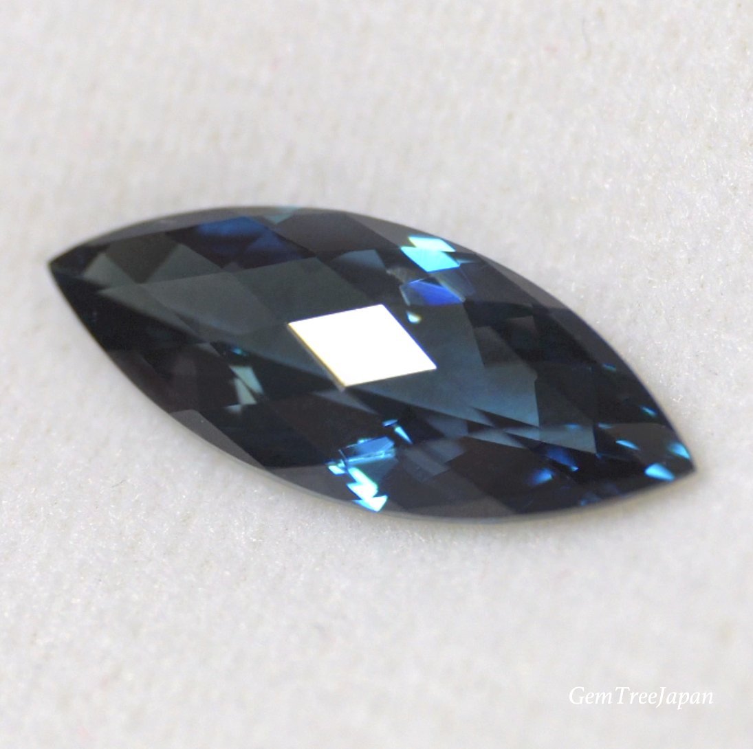 【SOLD OUT】シャープなマーキス✨ロンドンブルートパーズ1.87ct💎ピアッちゃん作品