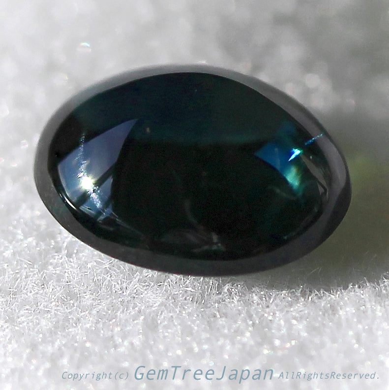 “BlueとGreenの美しき融合色💎”つるつるカボションの非加熱サファイア1.229ct✨“《イイ石拡散》プライス”でご紹介❗️