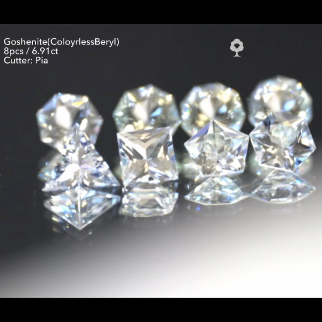 【SOLD OUT】ゴッシェナイト多角形(3~10)セット計6.91ct✨ピアッちゃん作品(LIVE中のお問合せ一番乗り特価でのご紹介です)