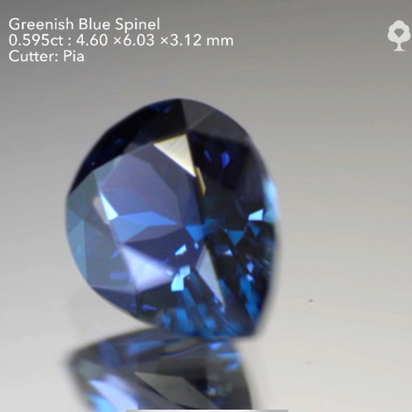 【SOLD OUT】“青”を含むスピネルシリーズ💎グリニッシュブルー0.595ct✨ピアッちゃん作品(LIVE中のお問合せ一番乗り特価でのご紹介です)