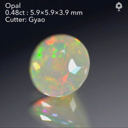 【SOLD OUT】異常なこだわりが詰まった逸品💎バフ&キューブの融合✨エチオピアオパール0.48ct✨ゲオちゃん作品(LIVE中のお問合せ一番乗り特価でのご紹介です)