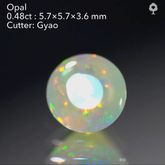 【SOLD OUT】異常なこだわりが詰まった逸品💎薄っすらテーブル✨エチオピアオパール0.48ct✨ゲオちゃん作品(LIVE中のお問合せ一番乗り特価でのご紹介です)