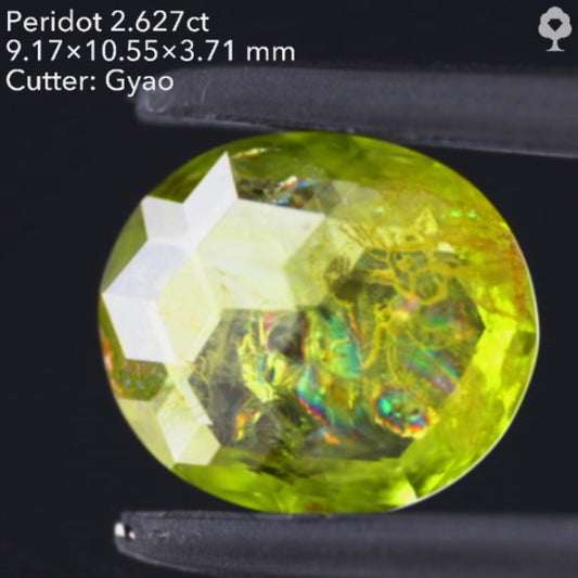 【SOLD OUT】両面キューブ&リリパ💎ペリドット2.627ct✨ゲオちゃん作品👍LIVE中お問合せ一番乗り特価でご紹介です♪