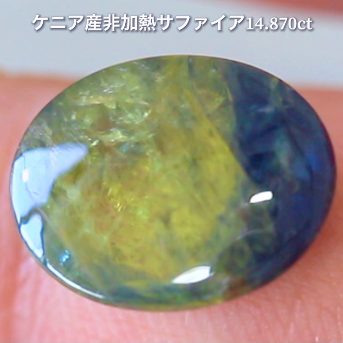 6億4千万年のロマン✨ケニア産非加熱バイカラーサファイア14.875ct💎特別レポートつき♪4月10日・11日の2日間ぽっきり価格でご紹介です❗️❗️