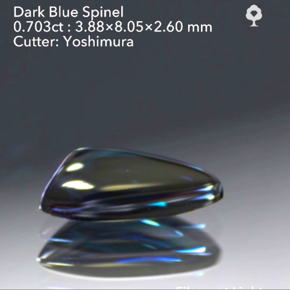 【SOLD OUT】渋すぎるダークブルースピネル0.703ct💎吉村作品✨“14日はGemTreeの日”ご紹介作品