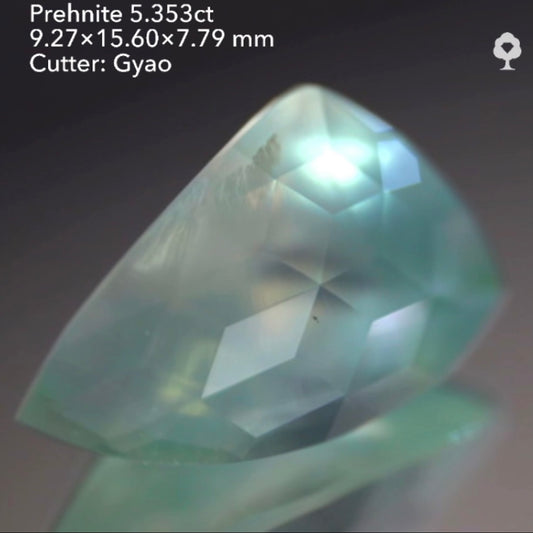 【SOLD OUT】カッコイイ形のキューブプレナイト5.353ct✨ゲオちゃん作品👍LIVE中お問合せ一番乗り特価でご紹介です♪