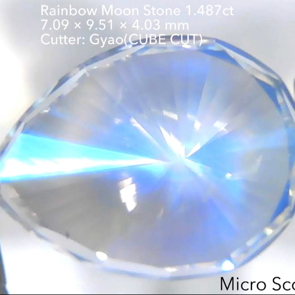 【SOLD OUT】新カットで見どころ満載のレインボームーンストーン1.487ct💎ゲオちゃん作品