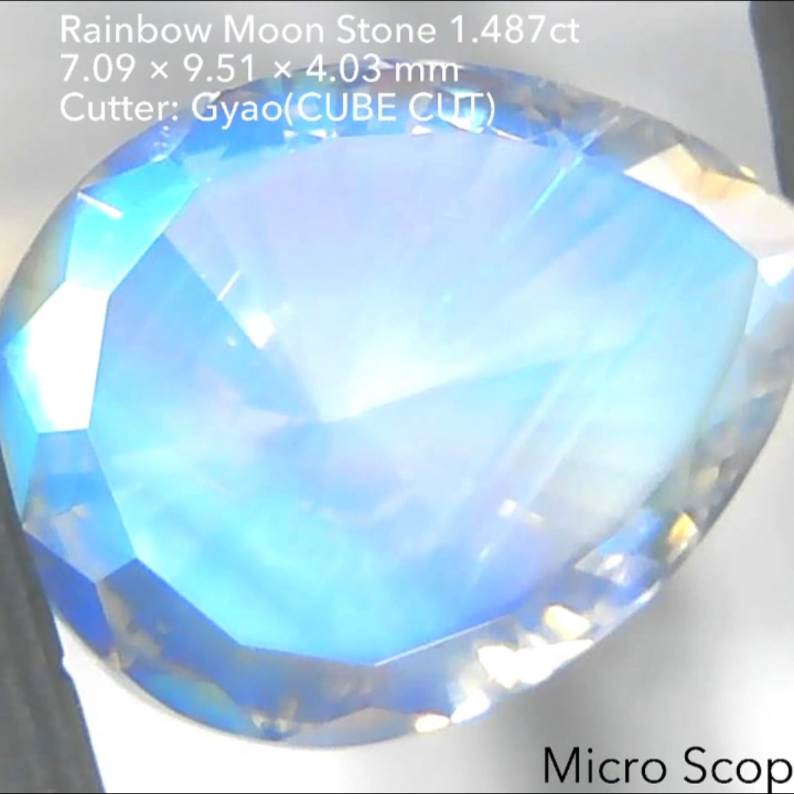 【SOLD OUT】新カットで見どころ満載のレインボームーンストーン1.487ct💎ゲオちゃん作品