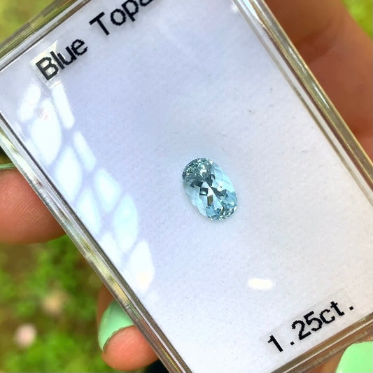 淡いけどキラキラ🎶アクアブルートパーズ1.25ct❤︎4/2ご紹介プチプラ作品✨クーポンはごめんなさい🙇♀️🙇♀️🙇♀️