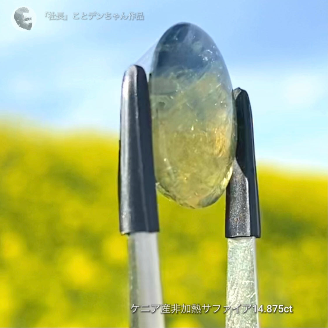 6億4千万年のロマン✨ケニア産非加熱バイカラーサファイア14.875ct💎特別レポートつき♪4月10日・11日の2日間ぽっきり価格でご紹介です❗️❗️