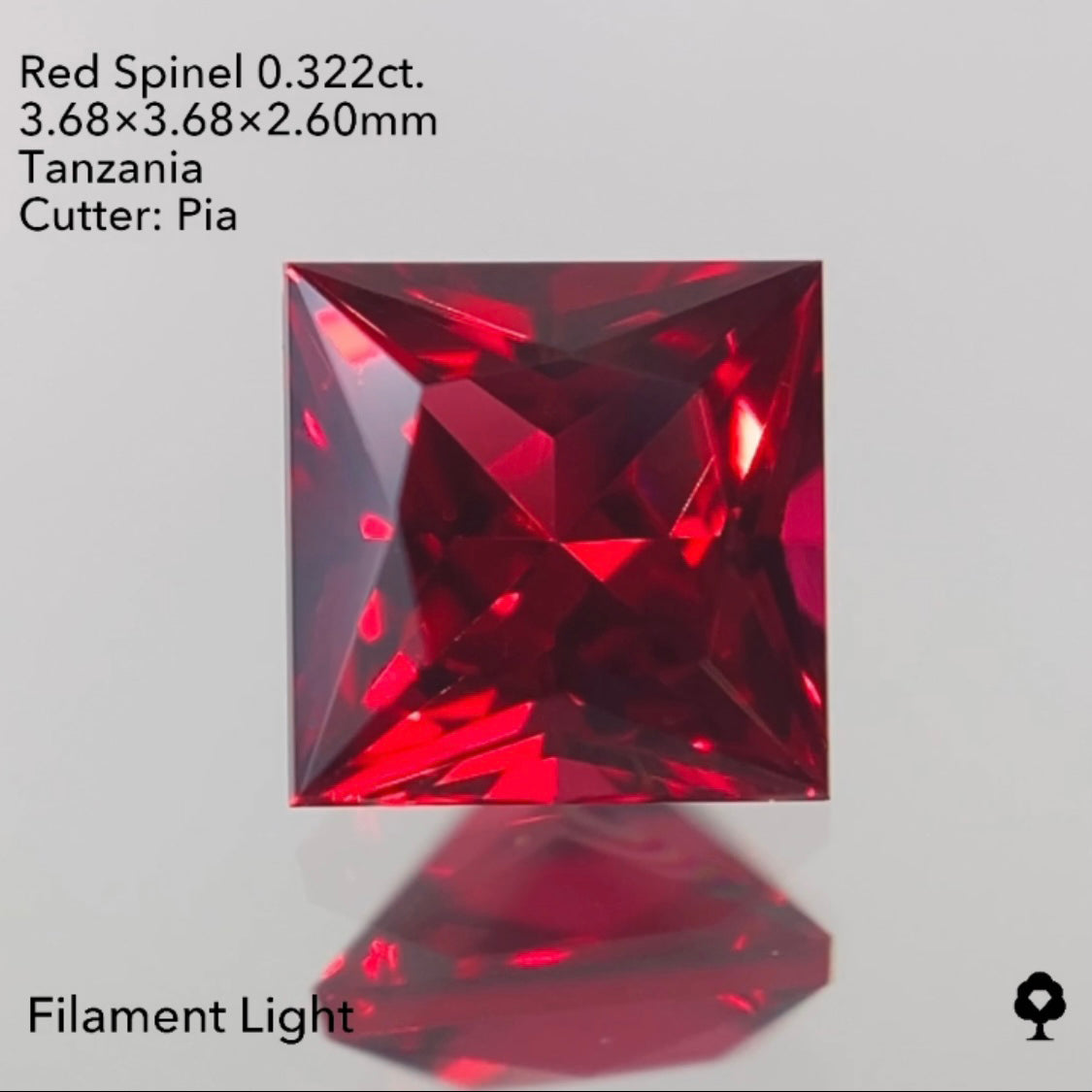 【SOLD OUT】レッドスピネル0.322ct 3/23ライブご紹介作品