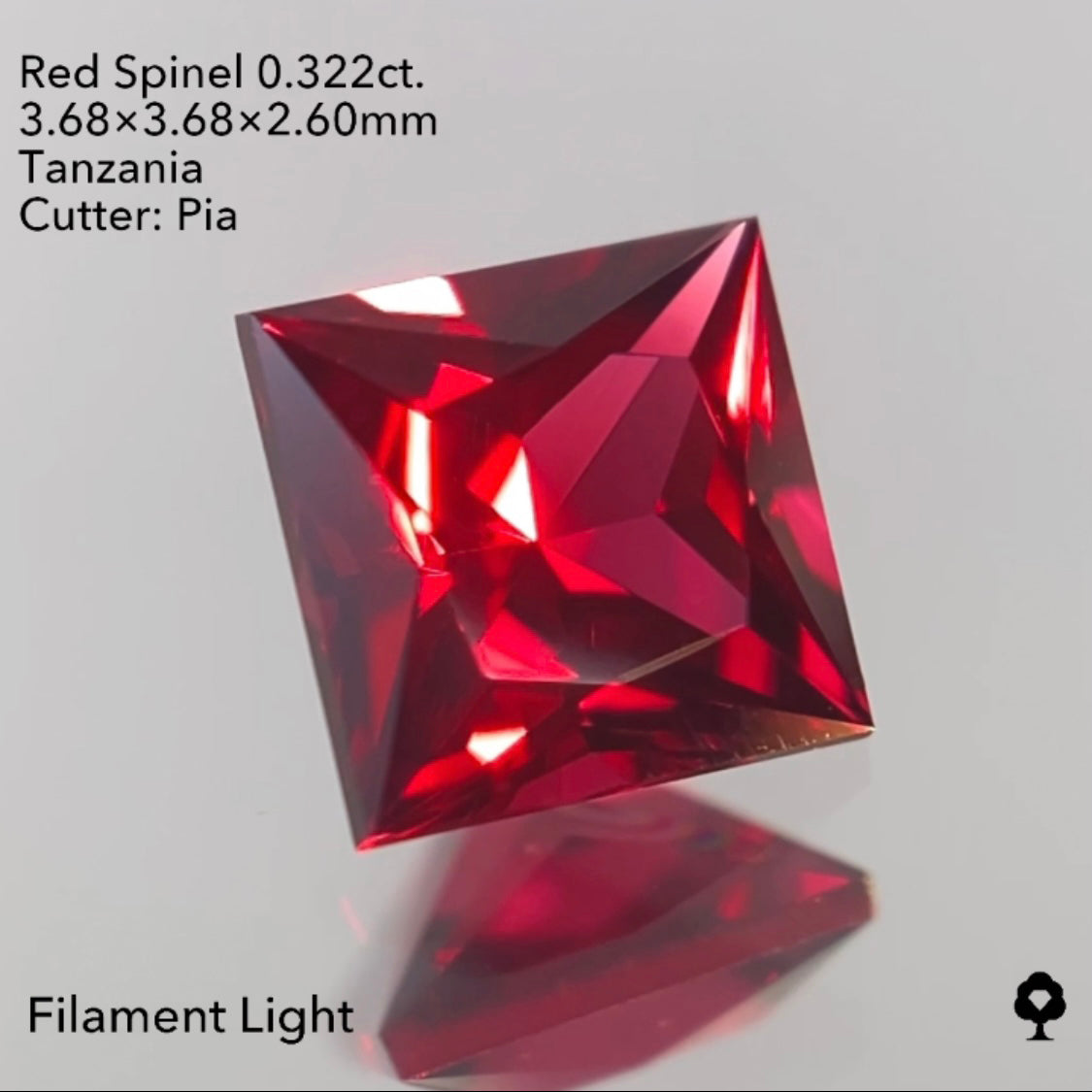 【SOLD OUT】レッドスピネル0.322ct 3/23ライブご紹介作品