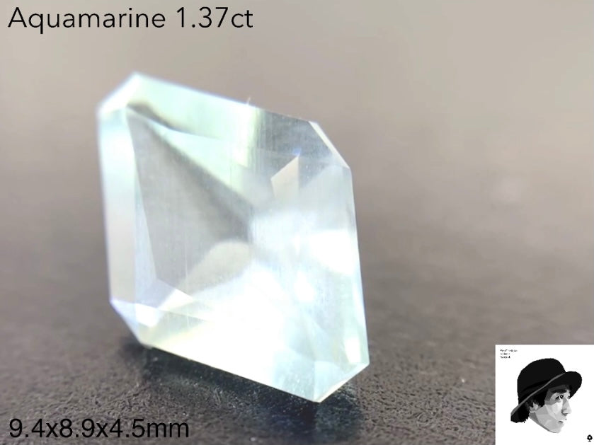 🍯アクアマリン1.37ct『“ファンシーカイト”シリーズ』💎ゲオ先生作品✨【5/5YouTubeライブご紹介作品】