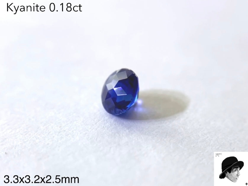 🍯世界に一つ❗️(今現在)『ラウンドキューブスター』❗️カイヤナイト0.18ct💎ゲオ先生作品✨【5/5YouTubeライブご紹介作品】