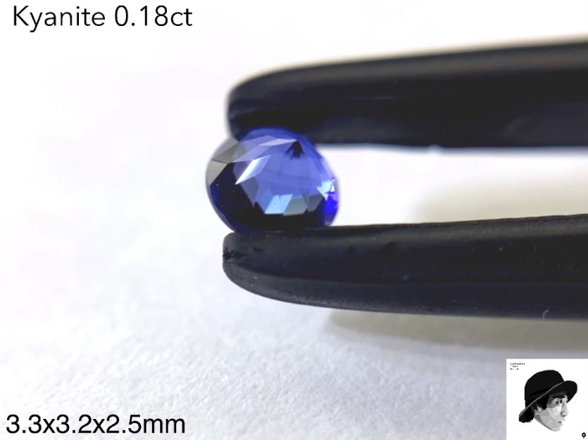 🍯世界に一つ❗️(今現在)『ラウンドキューブスター』❗️カイヤナイト0.18ct💎ゲオ先生作品✨【5/5YouTubeライブご紹介作品】