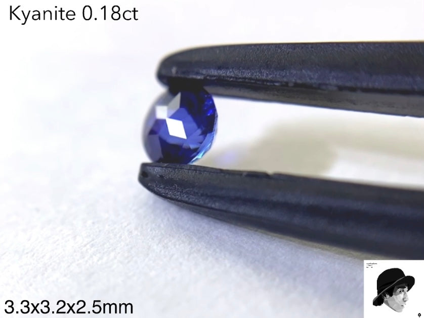 🍯世界に一つ❗️(今現在)『ラウンドキューブスター』❗️カイヤナイト0.18ct💎ゲオ先生作品✨【5/5YouTubeライブご紹介作品】