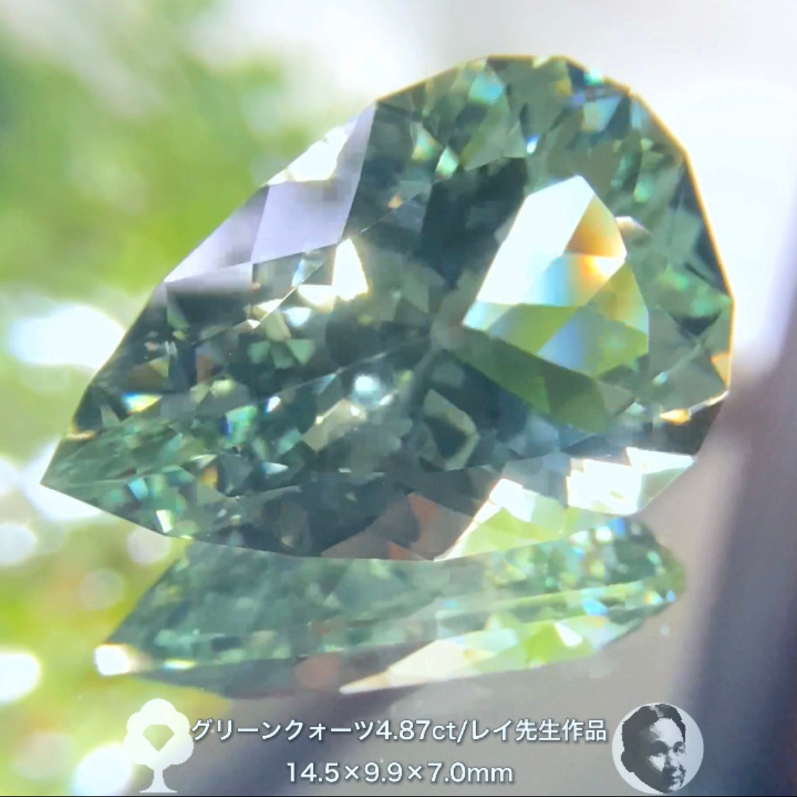癒されたい方必見✨レイちゃん作品“超美色”グリーンクォーツ4.87ct