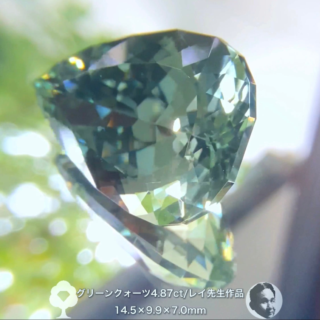 癒されたい方必見✨レイちゃん作品“超美色”グリーンクォーツ4.87ct