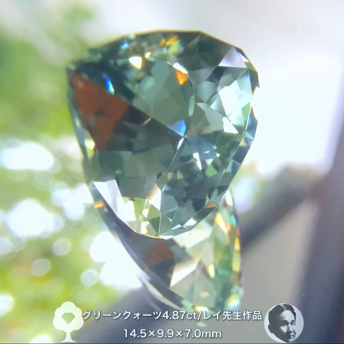癒されたい方必見✨レイちゃん作品“超美色”グリーンクォーツ4.87ct