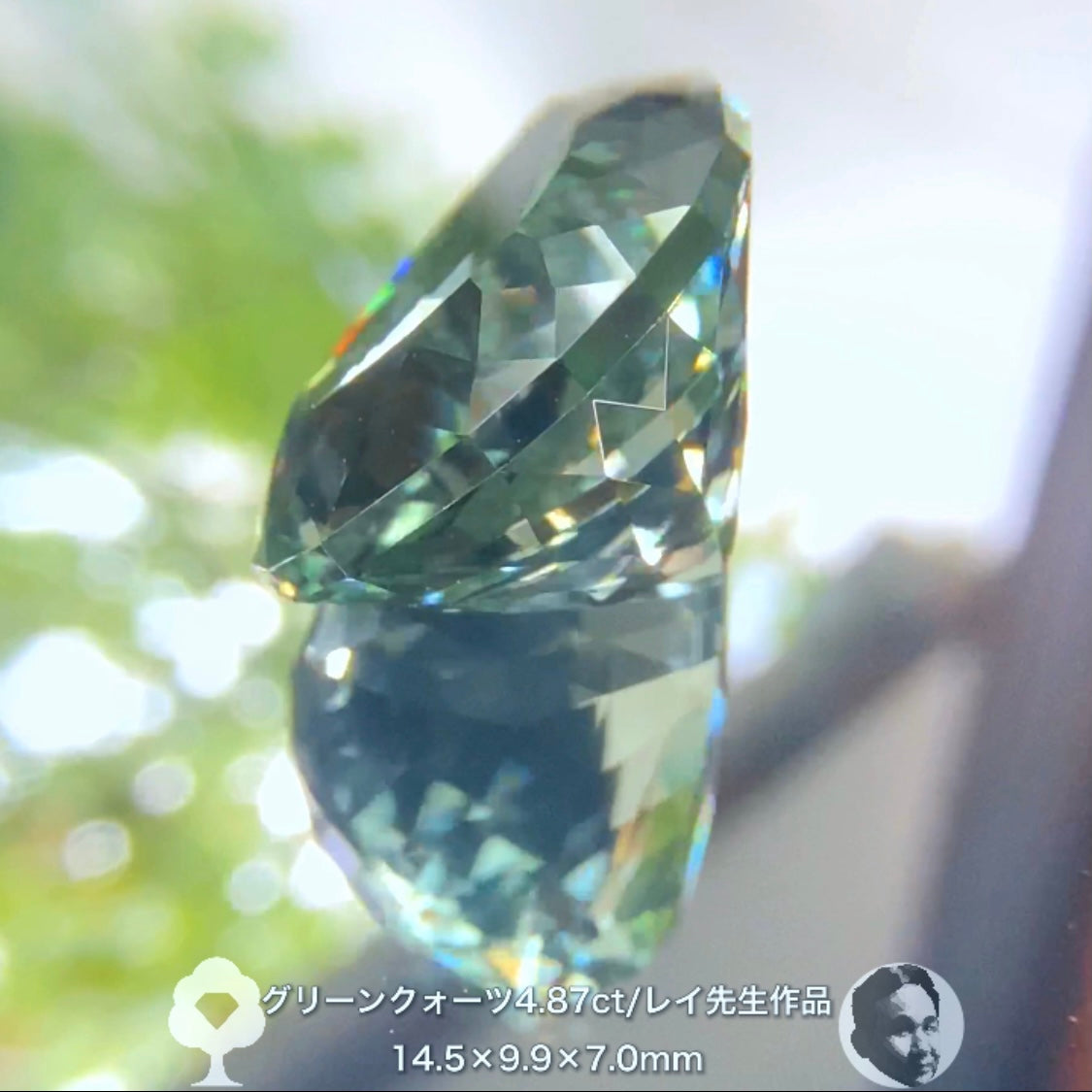 癒されたい方必見✨レイちゃん作品“超美色”グリーンクォーツ4.87ct