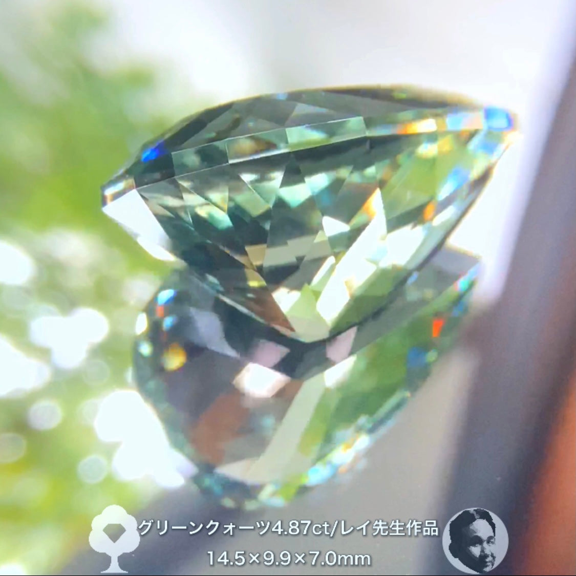 癒されたい方必見✨レイちゃん作品“超美色”グリーンクォーツ4.87ct
